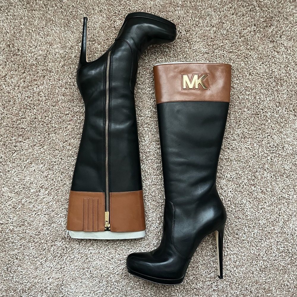 Michael Kors Hayley Leather Boots